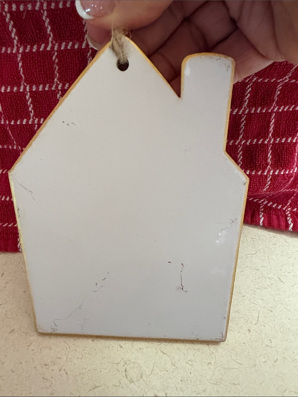 Home Holiday 'I'll Be Home For Christmas' White Hanging Sign - Picture 2 of 2